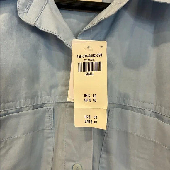 2/$40 NWT Abercrombie & Fitch Button Down Ruched Dress - Picture 6 of 10